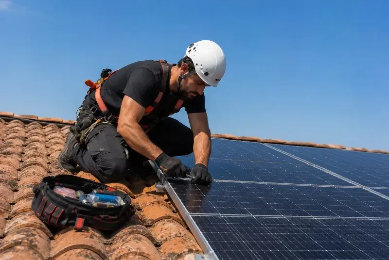 Maintenance et monitoring de panneaux solaires à Belleserre