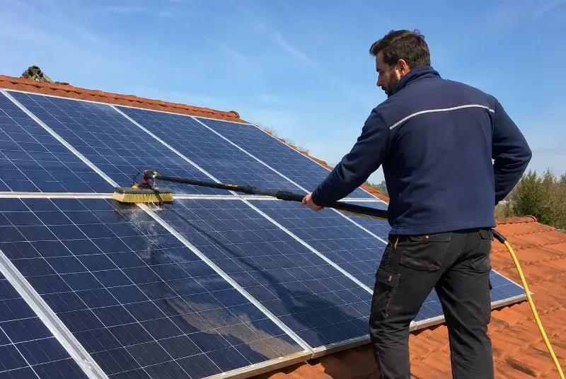 Nettoyage et entretien de panneaux solaires à Belleserre